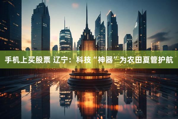 手机上买股票 辽宁：科技“神器”为农田夏管护航